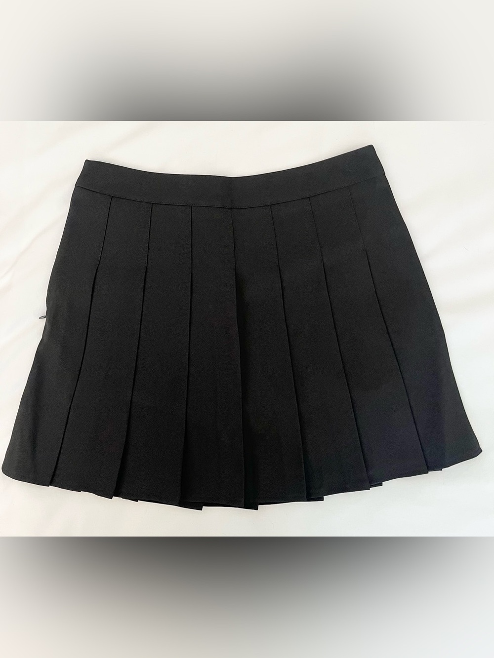Classic Black Pleated Mini Skirt - Women
